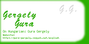 gergely gura business card